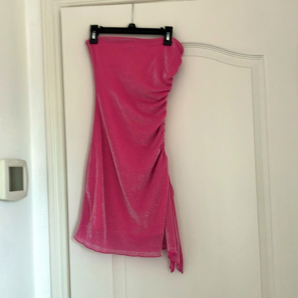 Strapless princess polly dress. New with tags. Donnelli mini dress in Pink.